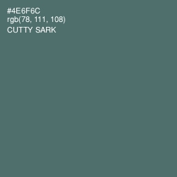 #4E6F6C - Cutty Sark Color Image